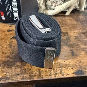Nike Black Belt Bag with Silver Accents